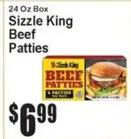 Super Fresh Sizzle King beef patties offer