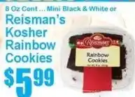 Super Fresh Reisman's Kosher Rainbow Cookies offer