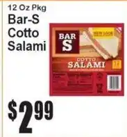 Super Fresh Bar-S Cotto Salami offer