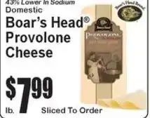 Super Fresh Boar's Head Provolone Cheese offer