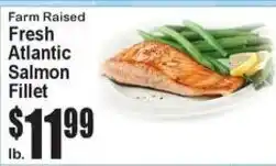 Super Fresh Farm Raised Fresh Atlantic Salmon Fillet offer