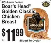 Super Fresh Boar's Head Golden Classic Chicken Breast offer