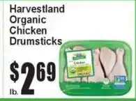 Super Fresh Harvestland organic chicken drumsticks offer