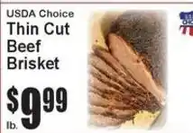 Super Fresh Thin Cut Beef Brisket offer