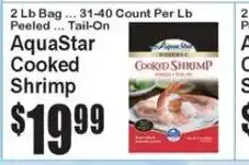 Super Fresh AquaStar cooked shrimp offer