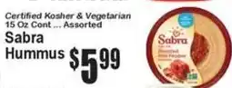 Super Fresh Sabra Hummus offer