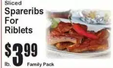 Super Fresh Sliced Spareribs For Riblets offer