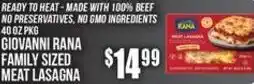 Super Fresh Giovanni Rana family sized meat lasagna offer