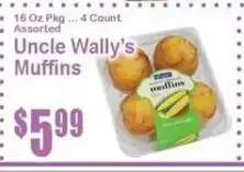 Super Fresh Uncle Wally's Muffins offer