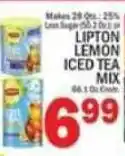 C Town Lipton lemon iced tea mix offer
