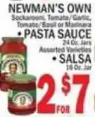 C Town Newman's Own pasta sauce or salsa offer