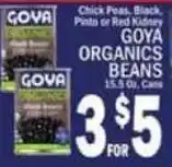 C Town Goya organics beans offer