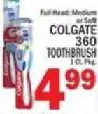 C Town Colgate 360 toothbrush offer