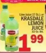 C Town Krasdale lemon juice offer