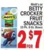 C Town Mott's or Betty Crocker fruit snacks offer