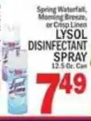 C Town Lysol disinfectant spray offer