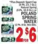 C Town Poland spring water offer