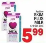 C Town Fat Free Skim Plus Milk offer