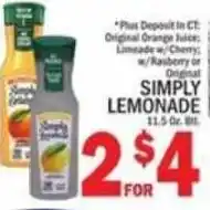 C Town Simply Lemonade offer