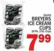 C Town Vanilla breyers ice cream cups offer
