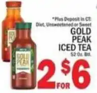 C Town Gold Peak Iced Tea offer