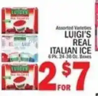 C Town Luigi's real italian ice offer
