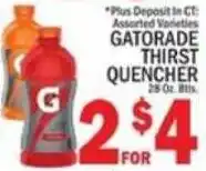 C Town Gatorade Thirst Quencher offer