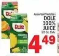C Town Dole 100% juice offer