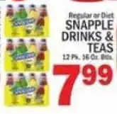C Town Snapple drinks & teas offer