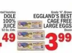 C Town Dole 100% juice offer