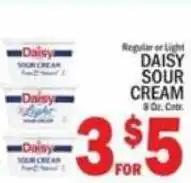 C Town Daisy sour cream offer