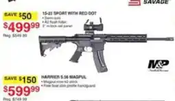 Dunham's Sports Savage 15-22 Sport With Red Dot offer