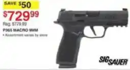 Dunham's Sports Sig Sauer P365 Macro 9mm offer