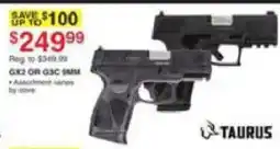 Dunham's Sports Taurus Gx2 Or G3c 9mm offer
