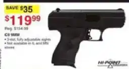 Dunham's Sports Hi-Point C9 9MM offer