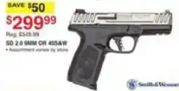 Dunham's Sports Smith & Wesson SD 2.0 9MM OR 40SAW offer