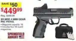 Dunham's Sports Springfield Armory Xd Mod 4 Mm Gear Pac Pistol offer