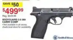 Dunham's Sports Smith & Wesson Bodyguard 2.0 380 Carry Comp offer