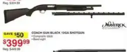 Dunham's Sports Maverick Coach Gun Black 12ga Shotgun offer
