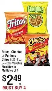Smart & Final Fritos, Cheetos or Funions Chips offer
