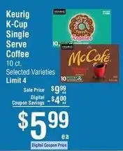 Smart & Final Keurig K-Cup Single Serve Coffee offer