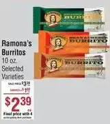 Smart & Final Ramona's Burritos offer