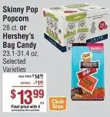 Smart & Final Skinny Pop Popcorn or Hershey's Bag Candy offer