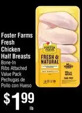 Smart & Final Foster Farms Fresh Chicken Half Breasts offer