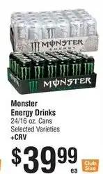 Smart & Final Monster Energy Drinks offer