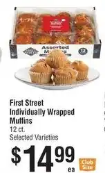 Smart & Final First Street Individually Wrapped Muffins offer