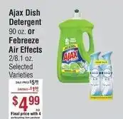 Smart & Final Ajax Dish Detergent or Febreeze Air Effects offer