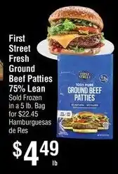 Smart & Final First Street Fresh Ground Beef Patties offer