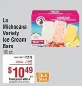 Smart & Final La Michocana variety ice cream bars offer