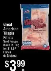 Smart & Final Great American Tilapia Fillets offer